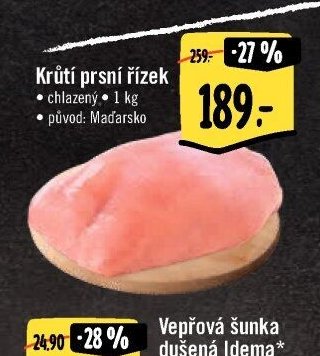 Krůtí prsní řízek