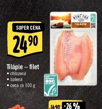 Tilápie - filet