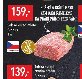 Selské kuřecí mleté Globus
