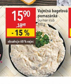 Vaječná bagetová pomazánka