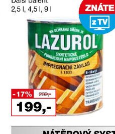 LAZUROL základ impregnační S1033