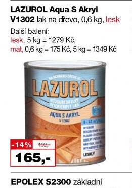 LAZUROL Aqua S Akryl V1302