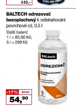 BALTECH odrezovač bezoplachový