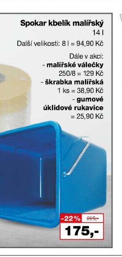 Spokar kbelík malířský 14 l