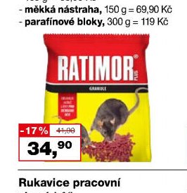 Ratimor Plus granule na hubení hlodavců, sáček, 150 g