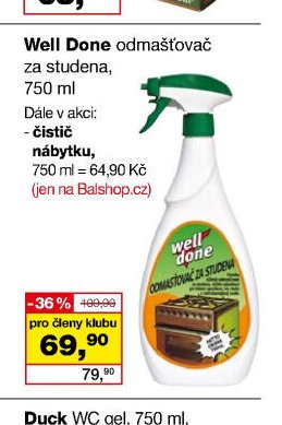 Well Done odmašťovač za studena, 750 ml