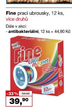 Fine prací ubrousky, 12 ks