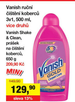 Čistič koberců Vanish