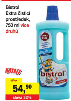 Čistič na podlahy Bistrol