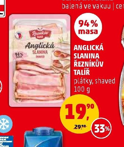 ANGLICKÁ SLANINA ŘEZNÍKŮV TALÍŘ