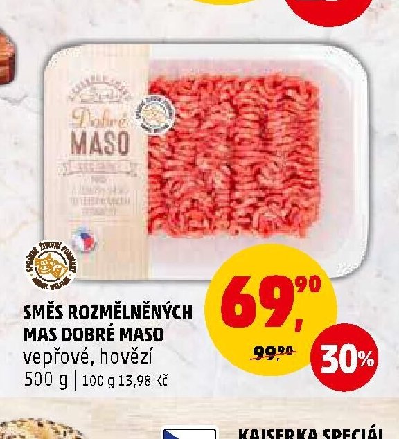 SMĚS ROZMĚLNĚNÝCH MAS DOBRÉ MASO