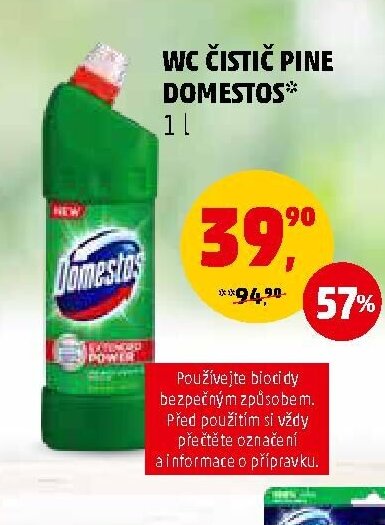 WC čistič Pine Domestos