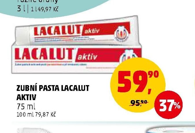 ZUBNÍ PASTA LACALUT AKTIV
