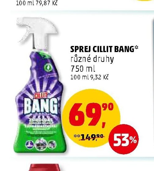 SPREJ CILLIT BANG různé druhy