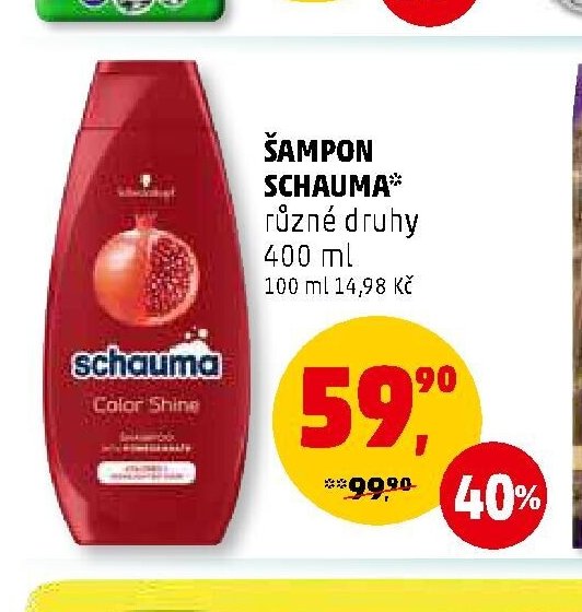 ŠAMPON SCHAUMA různé druhy
