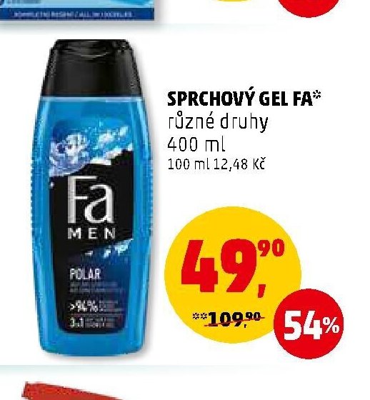SPRCHOVÝ GEL FA různé druhy