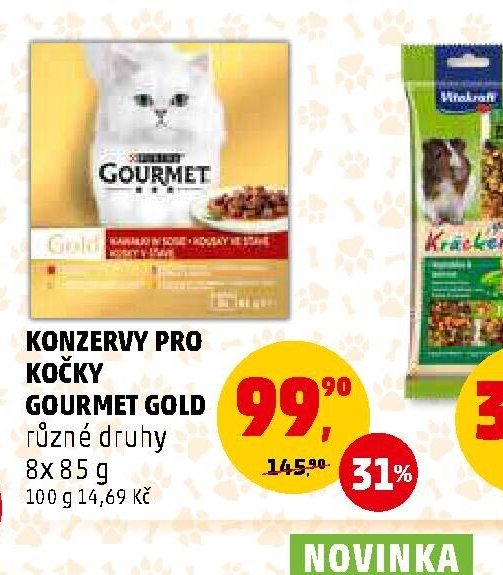 Konzervy pro kočky Gourmet Gold