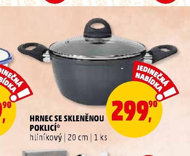 Hrnec se skleněnou poklicí
