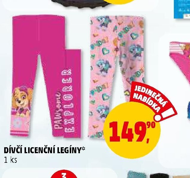 DÍVČÍ LICENČNÍ LEGÍNY
