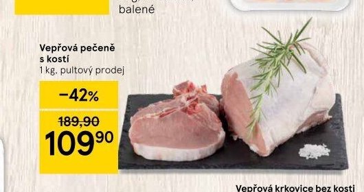Vepřová pečeně s kostí