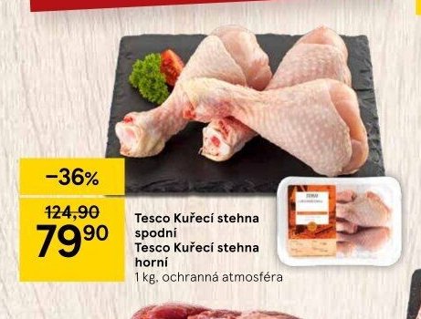 Tesco Kuřecí stehna spodní, Tesco Kuřecí stehna horní