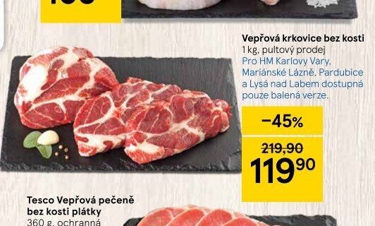Vepřová krkovice bez kosti