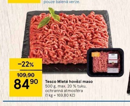 Tesco Mleté hovězí maso