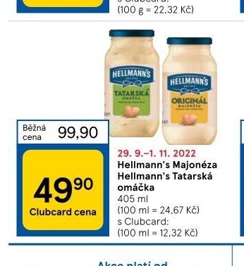 Hellmann's Majonéza, Hellmann's Tatarská omáčka