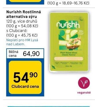 Nurishh Rostlinná alternativa sýru