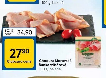 Chodura Moravská šunka výběrová 100 g, balená