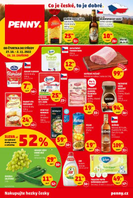 akční leták Penny Market 27.10.2022-2.11.2022