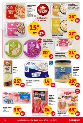 akční leták Penny Market 27.10.2022-2.11.2022