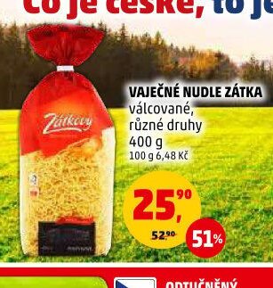 Vaječné nudle Zátka