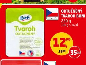 Odtučněný tvaroh Boni