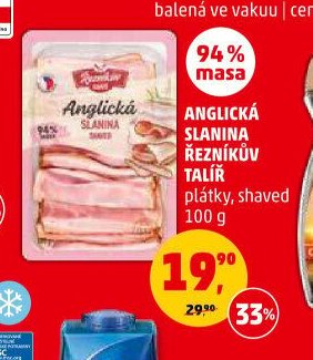 Anglická slanina talíř