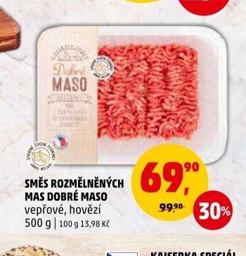 Směs rozmělněných mas Dobré Maso