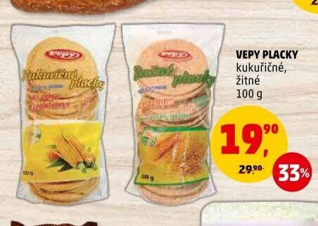 Vepy placky kukuřičné/žitné