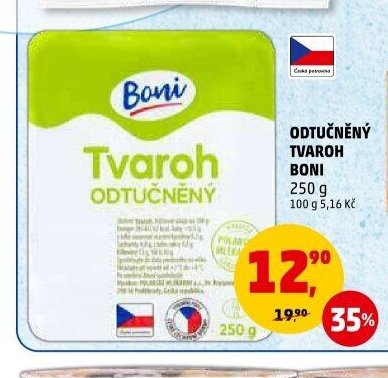 ODTUČNĚNÝ TVAROH BONI 250 g