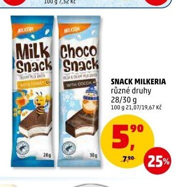 SNACK MILKERIA různé druhy 28/30 g