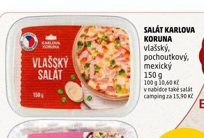 Salát Karlova Koruna vlašský, pochoutkový, mexický