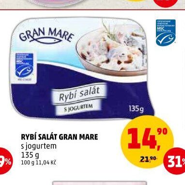 Rybí salát Gran Mare s jogurtem
