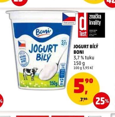 JOGURT BÍLÝ BONI