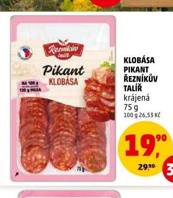 Klobása Pikant Řezníkův talíř