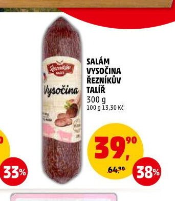 Salám Vysočina Řezníkův talíř