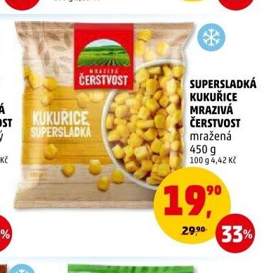 SUPERSLADKÁ KUKUŘICE MRAZIVÁ ČERSTVOST