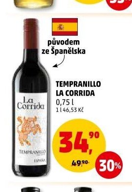 Tempranillo La Corrida