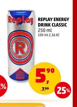 REPLAY ENERGY DRINK CLASSIC