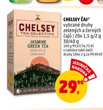 CHELSEY ČAJ vybrané druhy