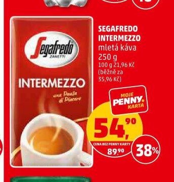 SEGAFREDO INTERMEZZO mletá káva