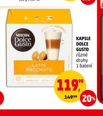 KAPSLE DOLCE GUSTO různé druhy
